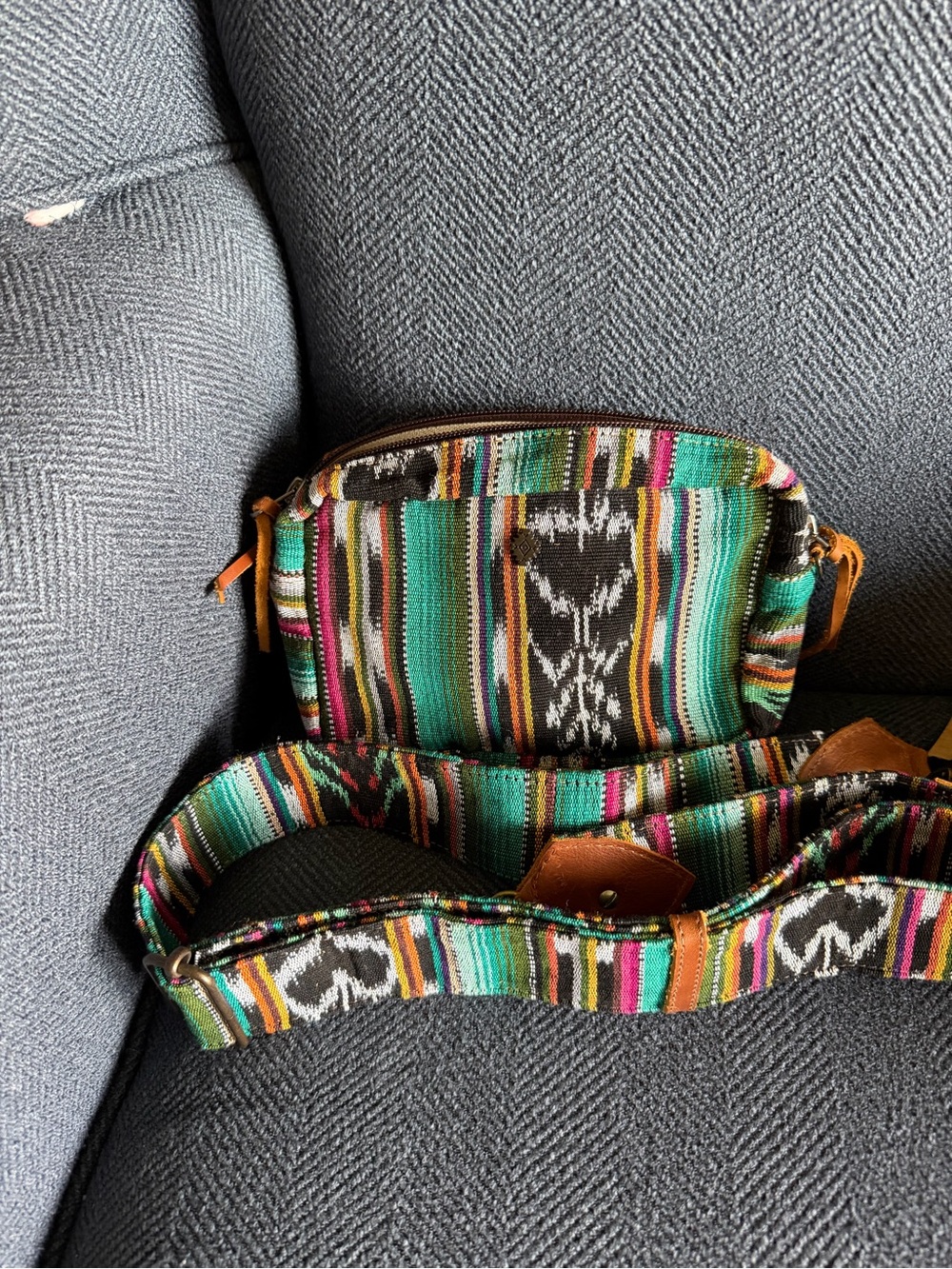 Nena & Co. Multicolor Striped Crossbody Bag small wander Everglades